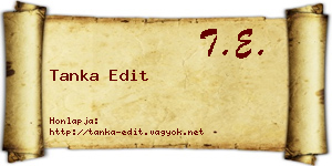 Tanka Edit névjegykártya